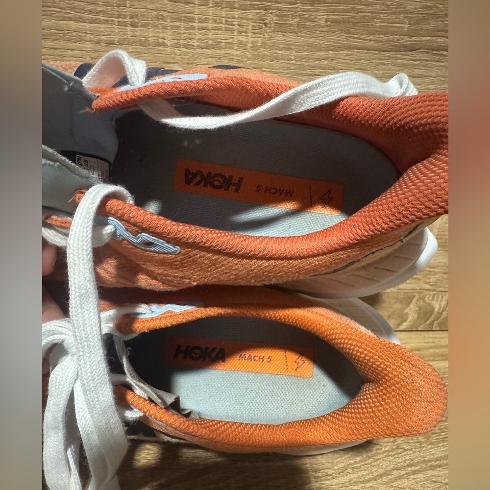 Hoka One One Mach 5 Women’s size 8 Running sneakers Orange Athletic gym Shoes 8B - Picture 6 of 11